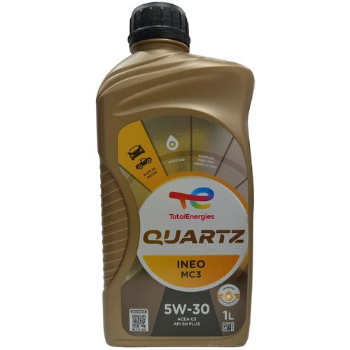 Óleo Lubrificante do Motor Total Quartz Ineo MC3 5W30 SN Plus - 1L