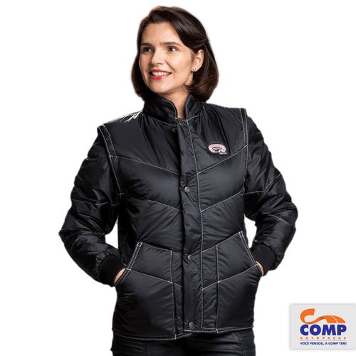 Jaqueta Feminina Califórnia Racing Tradicional Preta P