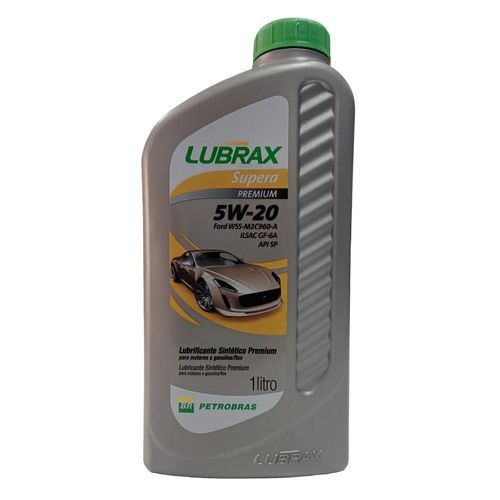 Óleo Lubrificante do Motor Lubrax Supera Premium 5W20 Ford WSS-M2C960-A ILSAC GF-6A API SP 1L