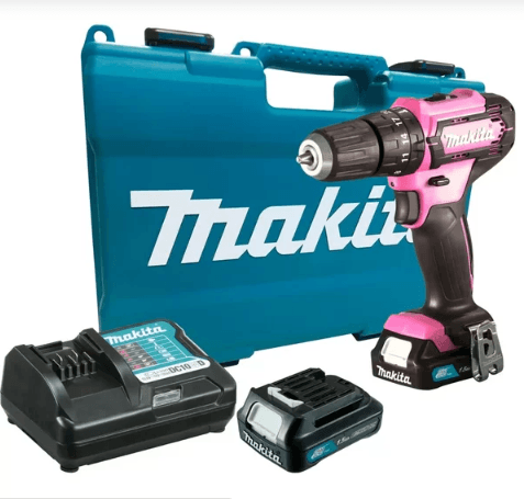 Parafusadeira/Furadeira de Impacto a Bateria 12V Li-Ion Rosa - Makita - HP333DWYEP