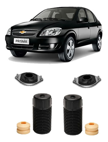 2 Kit Coxim Suspensão Dianteiro Prisma 2006 2007 2008 2009