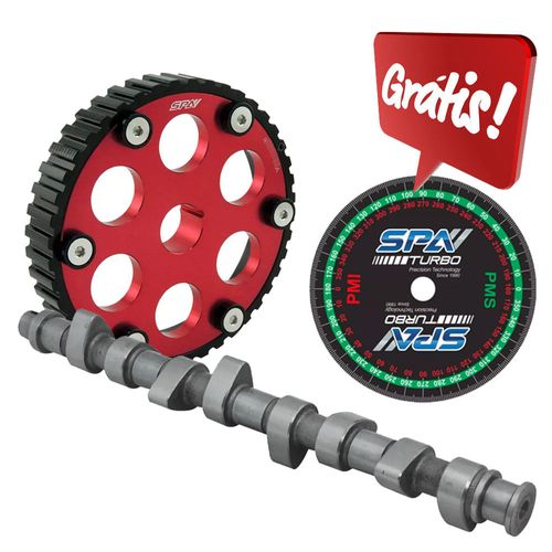 Comando de válvula billet VW AP 8V 294°A / 290°E para turbo tucho mecânico + Polia do Comando de Válvulas Modelo B Series