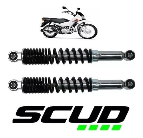 Par Amortecedor Honda Pop 110 Cromado Scud