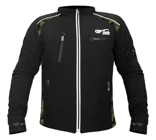 Jaqueta Gp Tech Soft Camuflada Resistente A Água Com Capuz