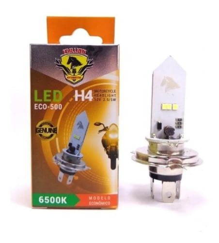 Lampada Farol Moto H4 Led Efeito Xenon 6500k Todas Moto