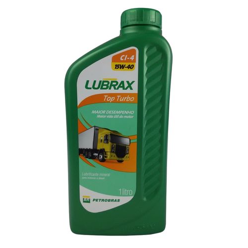 Óleo Lubrificante para Motor à Diesel Lubrax CI-4 15w-40 Top Turbo Mineral 1L