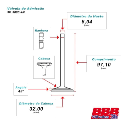 VALVULA ADMISSAO - FORD ESCORT MONDEO 1.8 2.0 16V ZETEC 3R