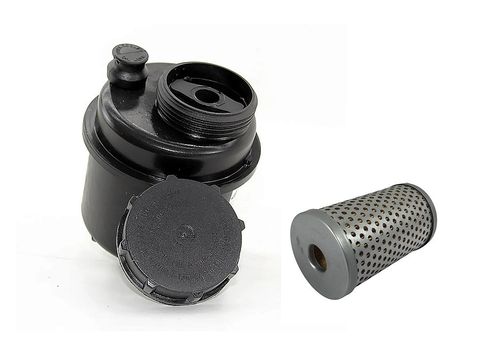 Reservatório de óleo hidráulico da direção c/ filtro - Caminhão Ford GM MB Scania VW Volvo - 5240941F - 2P0422849 - 2TA145171