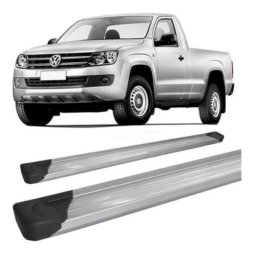 Estribo Amarok Alumínio Prata Cabine Simples Aluminio