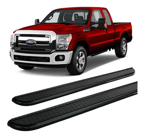 Estribo F-250 Cabine Simples Roda A Roda Preto