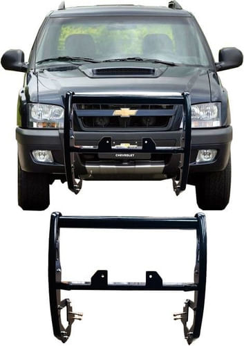 Quebra Mato Suporte Guincho Preto S/protetor De Farol Blazer