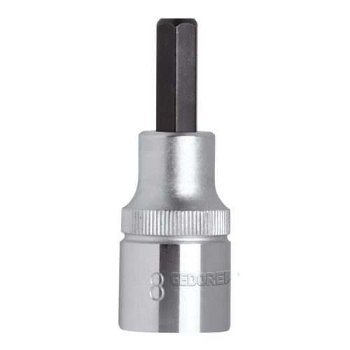 Soquete Allen Hexagonal Curto Encaixe 1/2 - 05MM - 3300360- Gedore Red