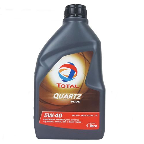 Óleo Lubrificante do Motor Total Quartz 9000 5W40 Sintético Api SN - ACEA A3/B4 - 1L