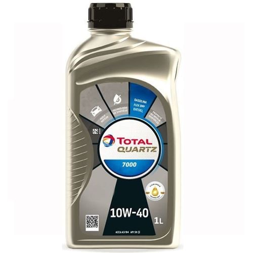 Óleo Lubrificante do Motor Total Quartz 7000 API SN 10W40 Semissintético 1L
