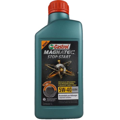 Óleo Lubrificante do Motor Castrol Magnatec Stop-Start 5W40 A3/B4 100% Sintético - 1L