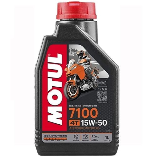 Óleo Lubrificante do Motor Motul 7100 4T 15W50 100% Sintético 1L