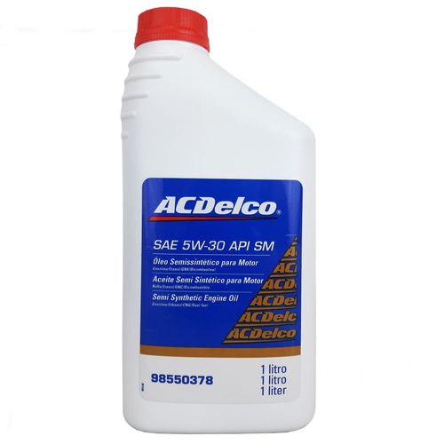 Óleo Lubrificante do Motor ACDelco SAE 5W30 API SM Semissintético 1L