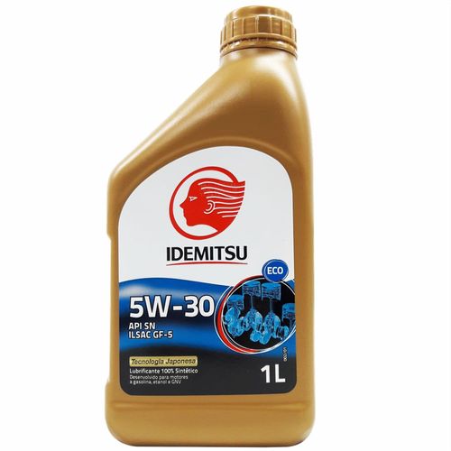 Óleo Lubrificante do Motor 100% Sintético Idemitsu Eco 5W30 API SN Tecnologia Japonesa 1L