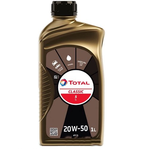 Óleo Lubrificante do Motor Total Classic 20W50 API SL Mineral 1L