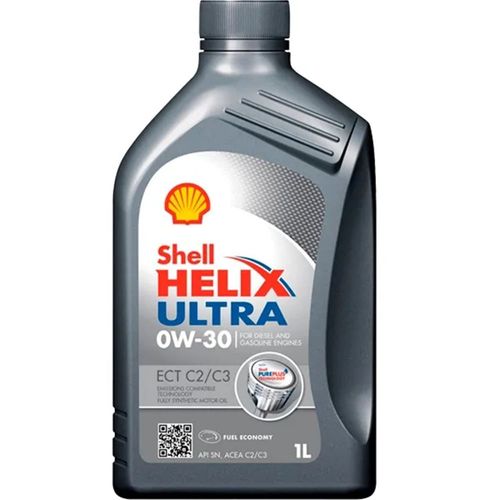 Óleo Lubrificante do Motor Shell Helix Ultra 0W30 ECT C2/C3 API SN 100% Sintético 1L