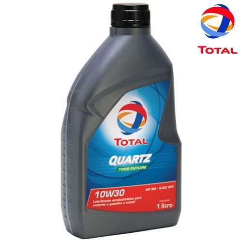 Óleo de Motor Quartz 7000 Future 10W30 SM Semi Sintético Para Motores a Gasolina, Etanol e Flex de Veículos de Passeio - 1LT