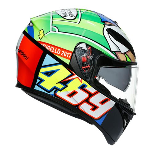 Capacete Agv K3 Sv Rossi Mugello 2017 55-56/s