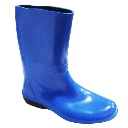 Bota Galocha Borracha Feminina Azul