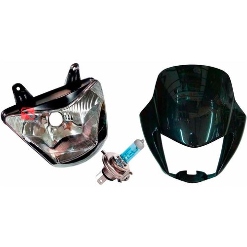 Farol Nx4 Falcon Lampada Carenagem Farol Cinza 2002