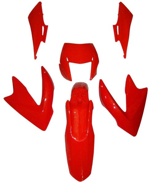 Kit Carenagem Bros150 2011 2012 e Bros125 2013 Laranja 6 Peças