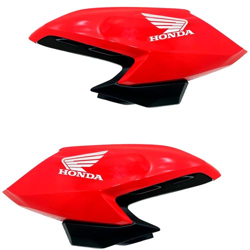 Aba Tanque Fan160 2022 Vermelho Com Complemento Original Par