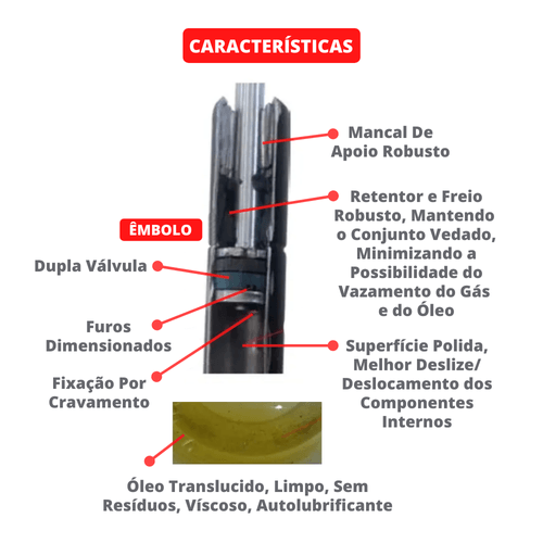 Amortecedor Mola Gás Tampa Porta-Malas Palio 96-07 Fiat 500