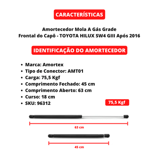 Amortecedor Mola Gás Capô Kia Optima Após Ano 2012