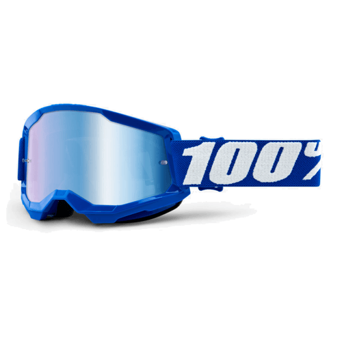 Óculos 100% Strata 2 Blue Lente Espelhada - Azul