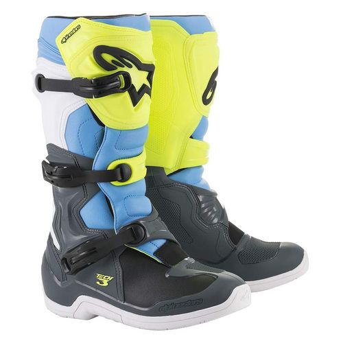 Bota Alpinestars Tech 3 - Azul/Amarelo