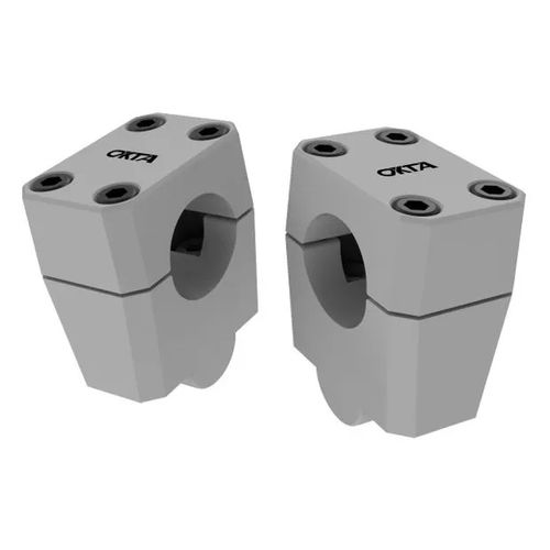 Adaptador de Guidão Up Prime Okta Mesa 22mm Guidão 28,5mm - Prata