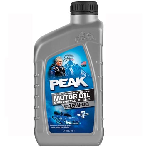 Óleo Lubrificante do Motor Peak SAE 15W40 API SL Semissintético 1L