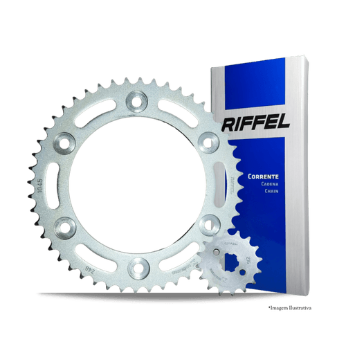 Kit Transmissão Bros 160 / Xre 190 Titanium - Riffel