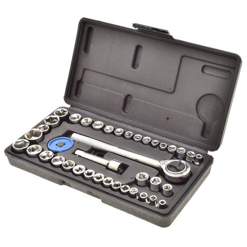 Jogo Chave Catraca Reversível Kit de Soquetes 40 Peças -  Fertak