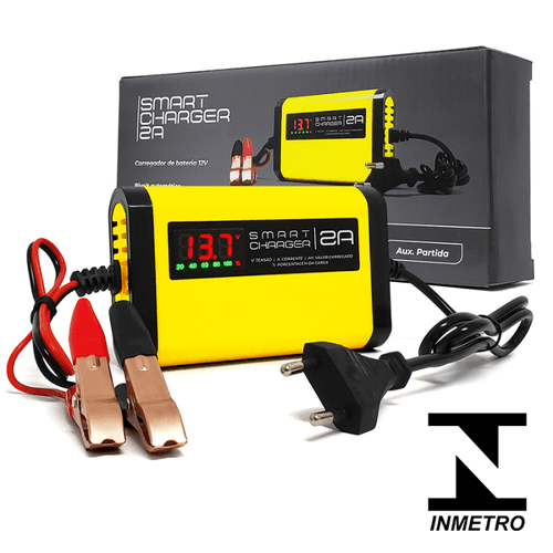 Carregador de Bateria Automotivo Smart Charger 2A Inteligente Bivolt 12V