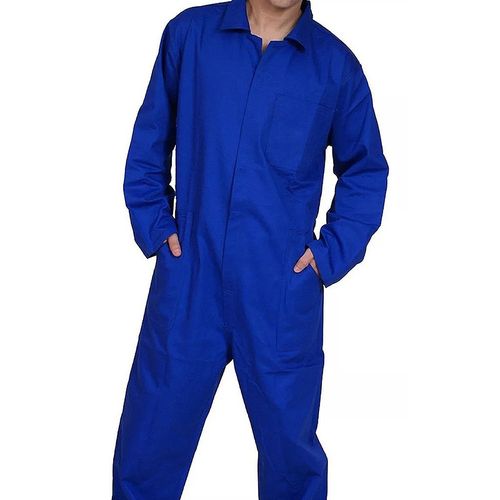 Macacão Azul Industrial Mecânico Manga Longa Uniforme