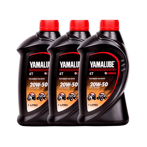 3 Litros Óleo Lubrificante Yamalube Sae 20W50 Original Yamaha