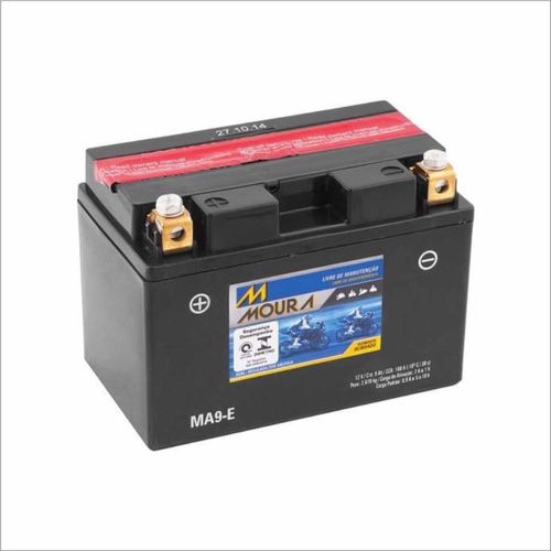 Bateria AGM Moto Moura 12V 9Ah MA9-E SA BOLT R-SPEC FZS1000 FZ1 T-MAX XP500F VMAX XT 1200Z TENERE