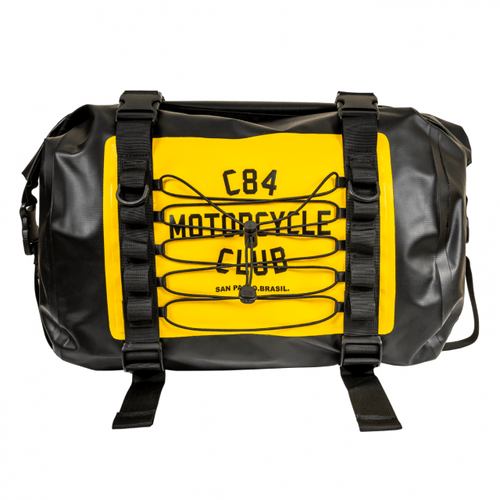 Mochila Plug Lateral Pt/Amarelo